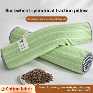 A-grade Pure Cotton Buckwheat Pillow, for Neck Support, Sleep Aid, Anti-drop Pillow, Sturdy Household Pillow Core, Adult Reverse Arch Support