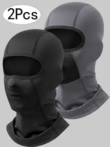 2-piece set, suitable for both men and women, all-season outdoor cycling headgear, warm skiing headgear, breathable neck scarf, ear-protecting neck scarf, comfortable fit without tightness, suitable for outdoor activities such as cycling and skiing. Avail