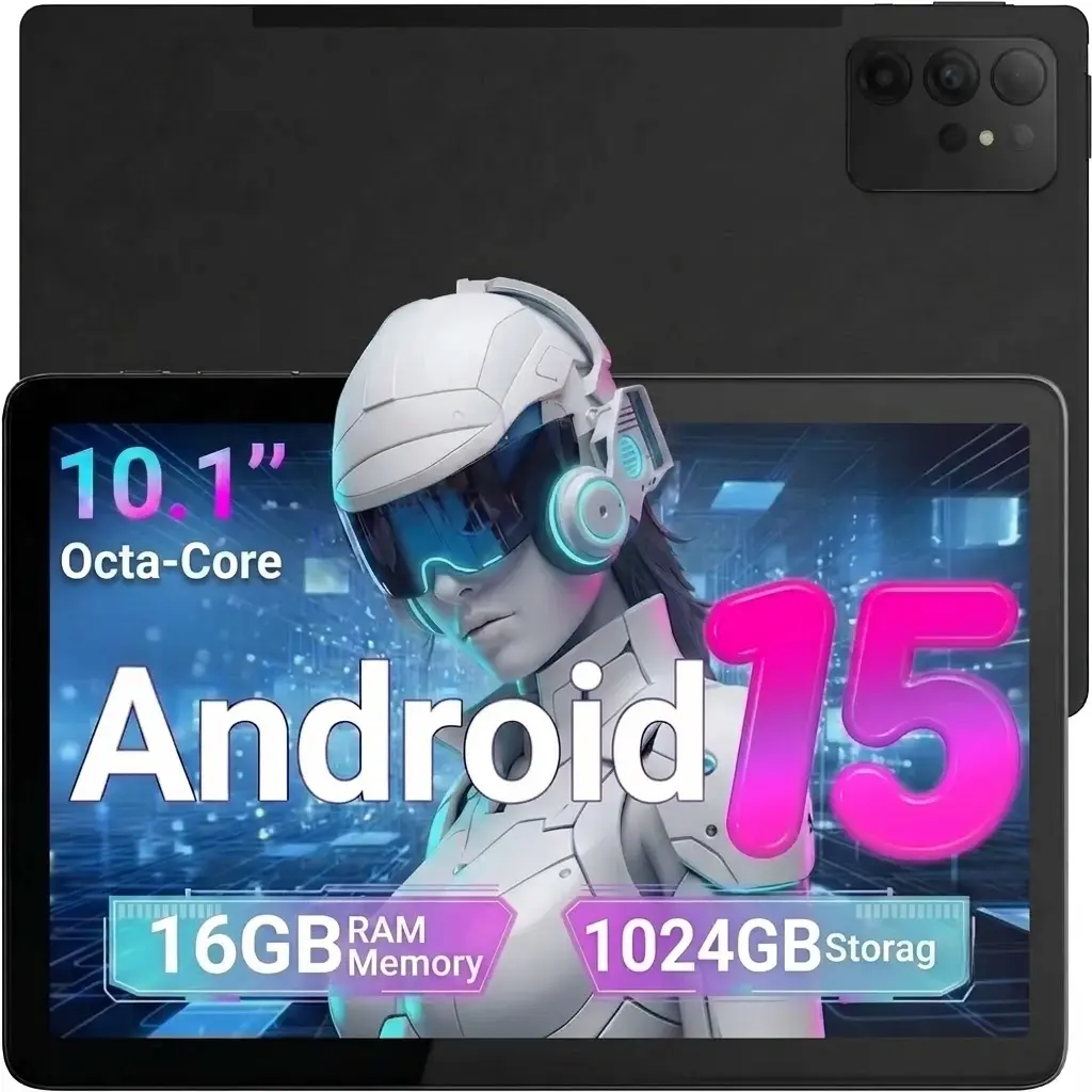 X9 Pro 11-inch Android 15 Tablet, 16GB RAM+1TB Storage, 10000mAh Battery,5G-WiFi, Budget Tablet for Students & Professionals