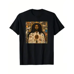 Black Jesus T Shirt Made of 100 Percent Cotton Ideal Gift for Select Recipients Available in Sizes S to XXXL