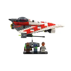 Acrylic Display Stand Compatible with LEGO® 75388 Jedi Bob Starfighter - Set Not Included