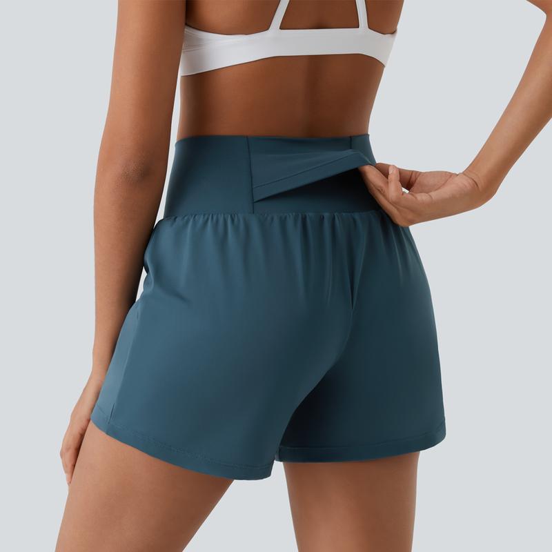 Halara SoftlyZero Airy Super High Waisted 2-in-1 Cool Touch Yoga Shorts 5'' with Pockets-Longer Length Halara SoftlyZero Airy Super High Waisted 2-in-1 Cool Touch Yoga Shorts 5'' with Pockets-Longer Length