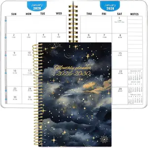 2026-2030 5-Year Monthly Planner, A5 Size, 60-Month Calendar and To-Do List, Spiral-Bound Writing Planner