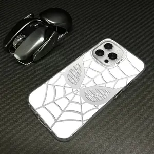Classic Cool Grid Pattern IMD Laser Phone Case, Military Grade Anti Drop, Suitable for iPhone 17 Pro 16 Plus 15 Pro 14  13