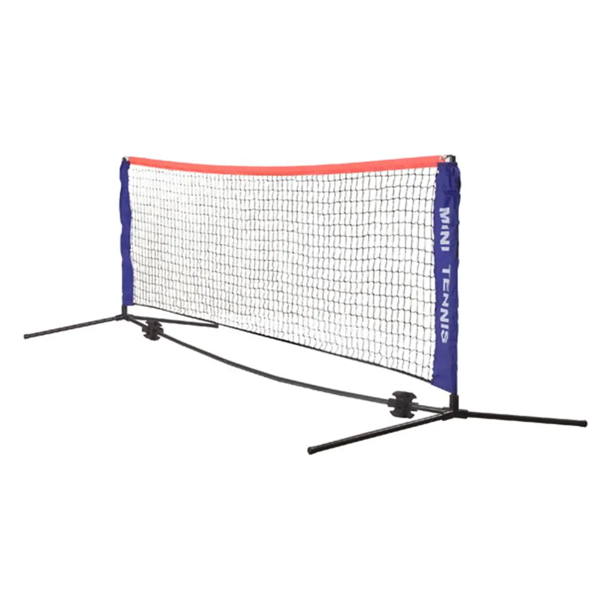 212 MAIN Mini Tennis Net Set - Tennis Training Equipment, Blue & Black, with Portable Setup