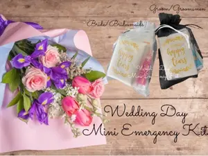 Wedding Day Emergency Kit for Brides|Bridesmaids and Groom|Groomsmen|Wedding Day Survival Kit