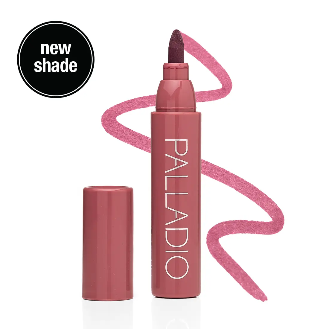 Palladio Lip Stain, Hydrating and Waterproof Formula, Matte Color Look, Longlasting All Day Wear Lip Color, Smudge Proof Natural Finish, Precise Chisel Tip Marker