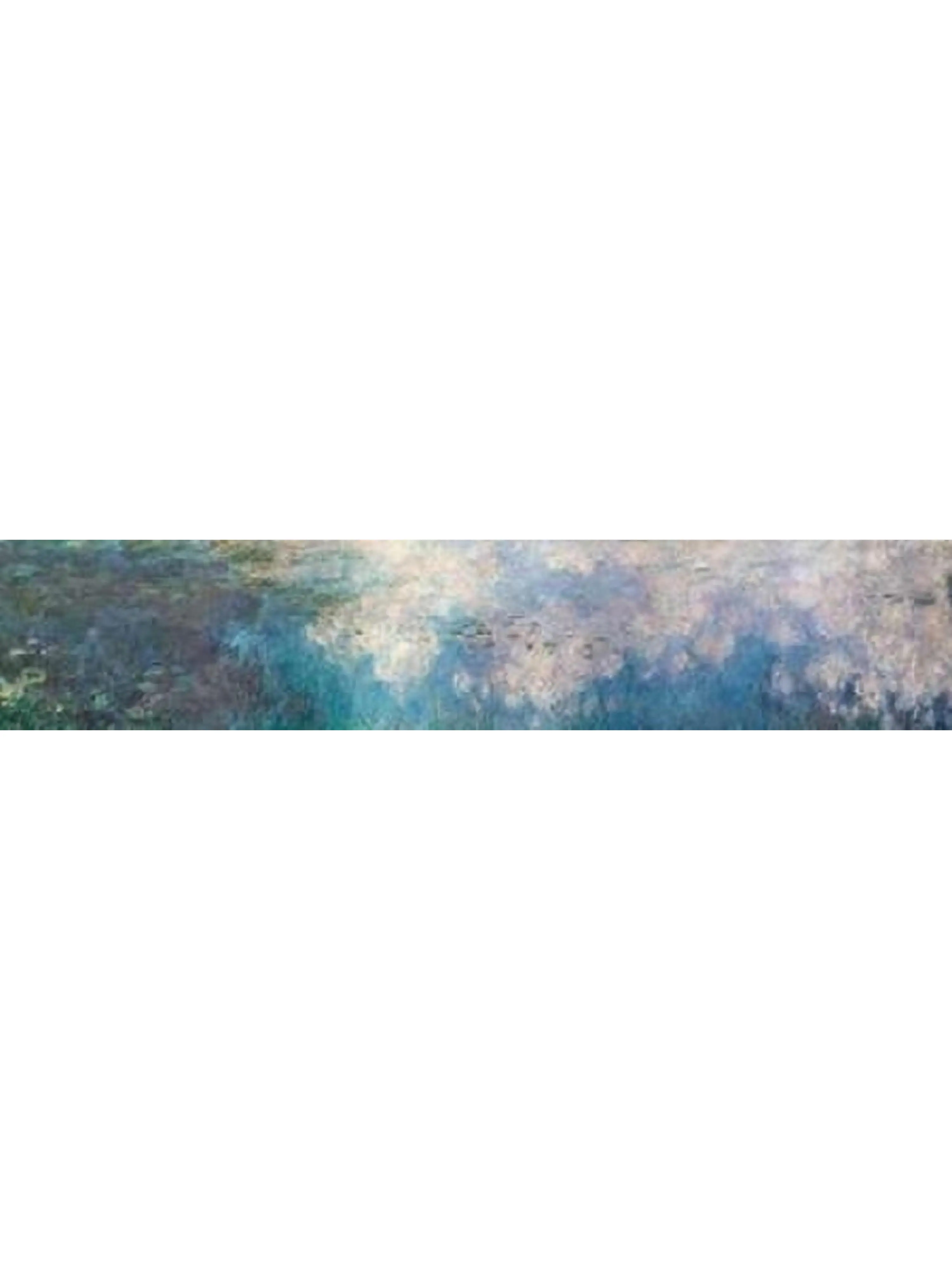 Selected Artworks PDX5CM1519SMALL The Water Lilies - The Clouds Poster Print by Claude Monet, 8 x 24 - Small