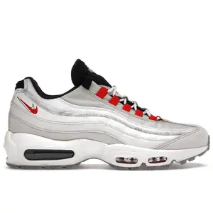 Nike Men's Air Max 95 Light Bone Habanero Red Running Shoes, from StockX