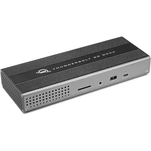 OWC Thunderbolt Go Dock, 11 Ports, Built in Power Supply, 90W Charging, TB4 (USB-C), USB, HDMI, 2.5GbE, SD, Also Compatible with USB-C Devices, Supports Thunderbolt Share