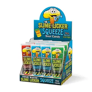 Toxic Waste Slime Licker Squeeze Sour Candy 12 Count