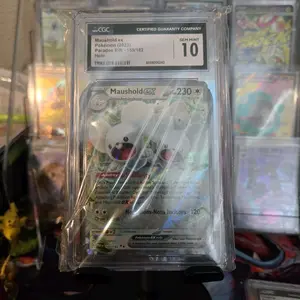 CGC Certified Maushold EX Pokemon 2023 Paradox RIT 155/182 Gem Mint 10 Card