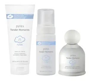 Jafra Tender Moments Nube unisex 3.3 oz Set of 3 Skin Care Essential Ingredients Fruity Mandarin Orange Lila Oil Balsamic Notes Nourishing Soothing Skin Health Fragrance