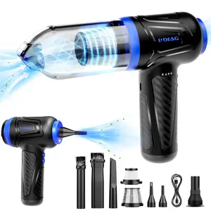UDIAG BVC200 wireless 3-in-1 Compressed Air Blower Vacuum Cleaner Household car dual-use high-power car vacuum cleaner USB charging rechargeable battery for Keyboard, Car Interiors, Electronic Devices