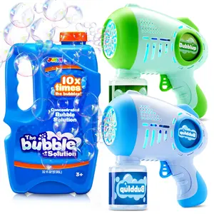 Sloosh 2 PCS Bubble Machine, Bazooka Rocket Shape Bubble Gun Toy for Kids Ages 4-8, Gifts, Adults, Party Favors, Summer, Wedding, Easter