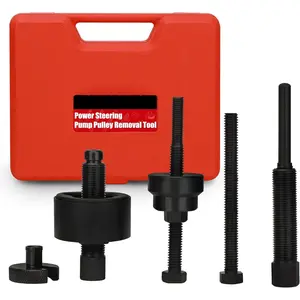 Steering Pulley Puller Installer Tool, Steering Pump Pulley Removal Tool Compatible with, GM, VW and Chrysler Vehicles