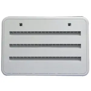 212 MAIN Norcold Polar White Plastic Refrigerator Vent Access Door with Radius Corners