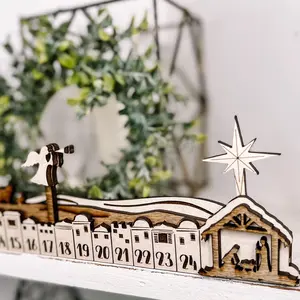 Wooden Nativity Story Advent Calendar - Perfect for Christmas