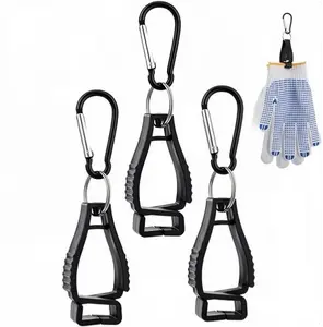 3pcs Glove Clips for Work Glove Holder Grabber Safety Clips for Construction Work Accessories Helmets Hanger Clamp