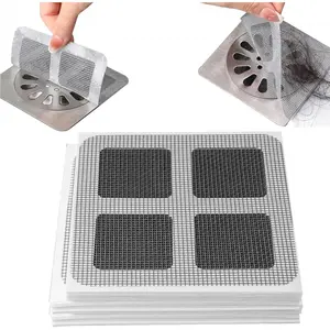 50pcs High-End Disposable Drain Filter Mesh, Strong Hair Clog Prevention & Insect Hole Repair, Suitable for Toilet, Bathroom Sink, Floor Drain, Drain Protector