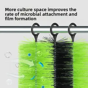 Fish Pond Filter Brush Material, Fish Farm Purification Medium, Pool Special Filter Material, Villa Water Circulation System, Koi Fish Water Quality Treatment, Aquarium Filters, Filter Media
