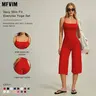 MFVIM Women's 2-Piece Multifunctional Sportswear Set - Slimming Camisole Tank Top, High-Waisted Quick-Dry Slim-Fit Mid-Length Shorts, Fitness Clothes for Gym, Outdoor Running,outdoorfun