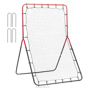 VEVOR Baseball And Softball Rebounder Net, 3 x 4.5 ft PitchBack Baseball Pitching Nest, 3-Way Baseball, Softball Pitchback Net, Fielding Trainer, Bounce Back Net for Fielding/Throwing PracticeDD16MunchMingle
