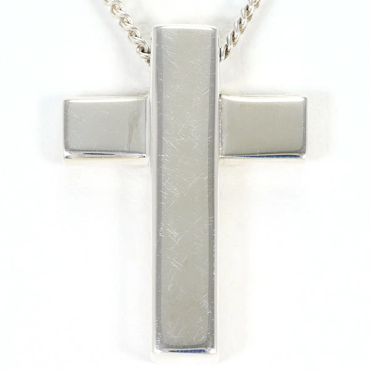 Pre-owned GUCCI Sterling Silver 925 (Ag925) Small Leather Goods Silver925 Necklace