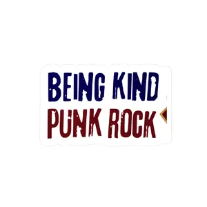 Being Kind Is Punk Rock Superhero Sticker Vintage Superhero Movie Sticker for Superhero Fans 2x2 inch White Surface Decorative Sticker