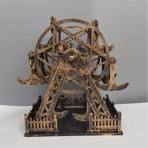 Classic Rotating Windmill Ferris Wheel Photo Frame Display Stand, Family Memories, Housewarming Gift, Home Office Decor, Abs Plastic