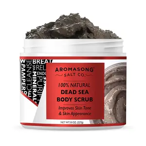 Aromasong 100% Pure Dead Sea Body Scrub, Dead Sea Mud with Dead Sea Salt Exfoliant Friend Gift Nourishing