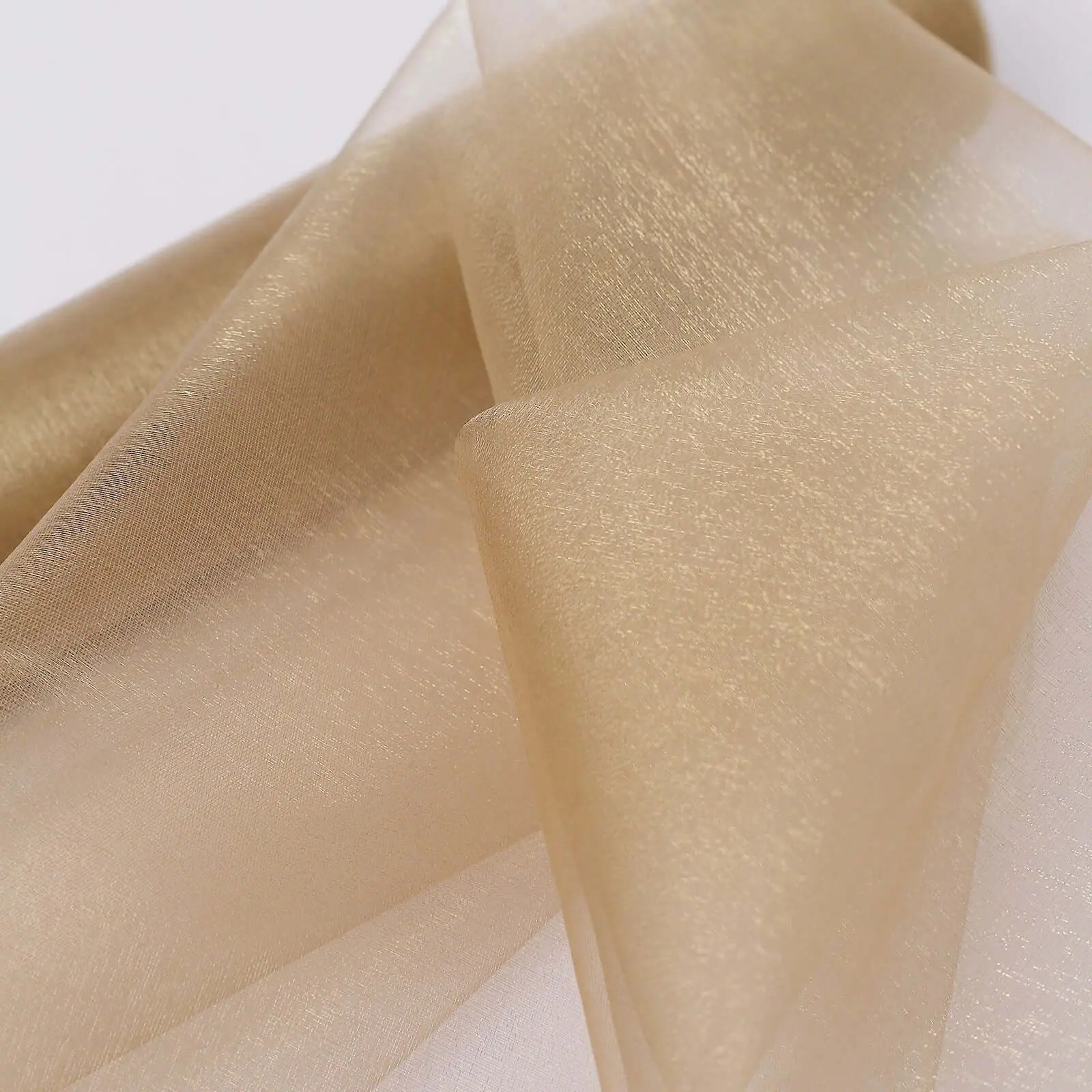 Natural Sheer Chiffon Fabric Bolt - 12"x10yd DIY Sewing Supply for Diy Crafts, Runners, Gowns, Ceilings, Soft Drape