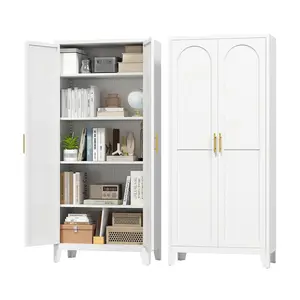 70.87" Metal Kitchen Pantry Storage Cabinets,Kitchen Storage cabinets with Gold Handles,Kitchen Pantry Storage Cabinets with 2 Door and 4 Adjustable Shelves,Cupboard for Kitchen, Dining Room, Living Room and Bathroom,Utility Room Furniture Organizer