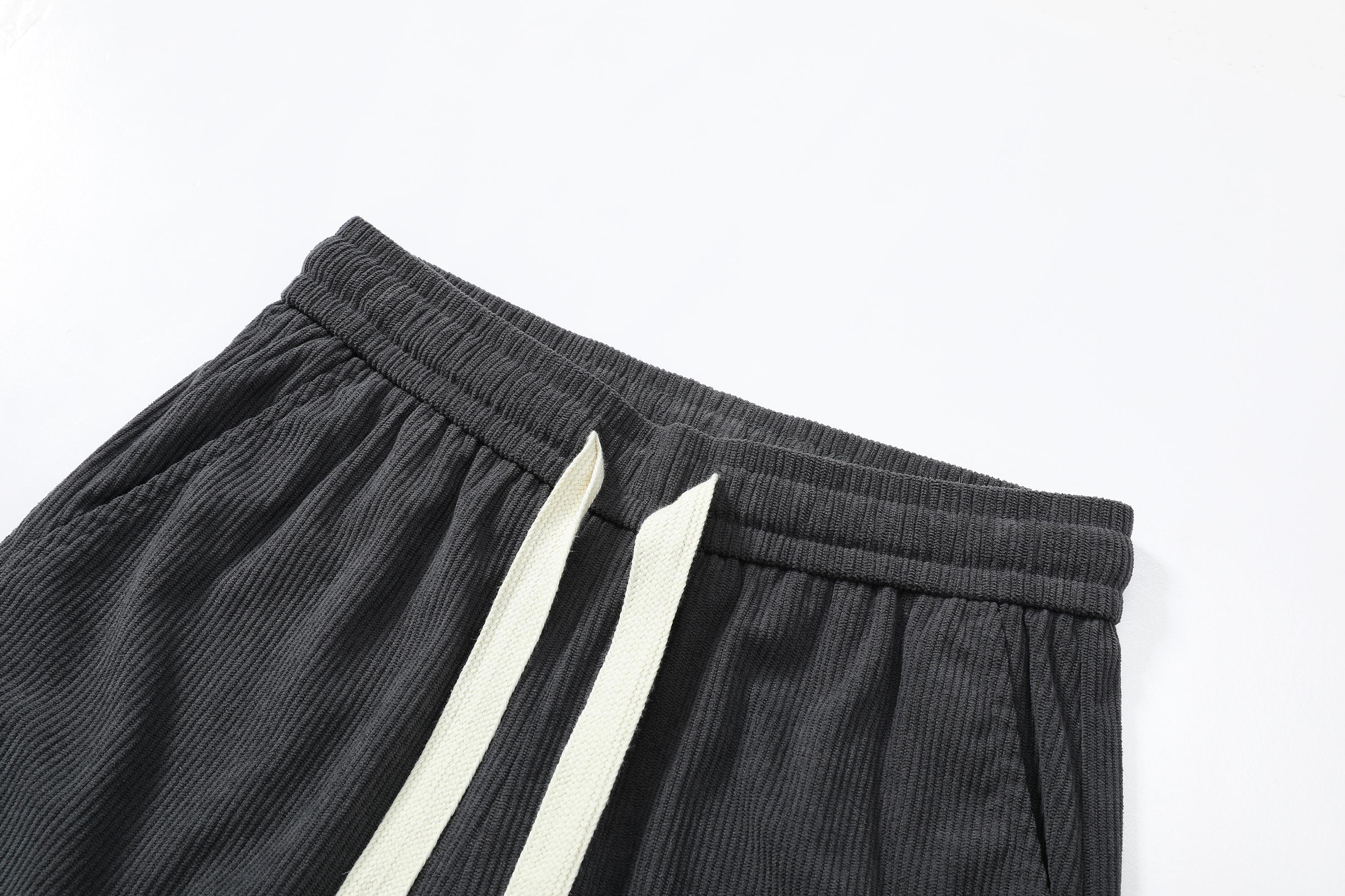 Men’s loose straight corduroy casual pants, comfortable and breathable, spring/summer/autumn styles