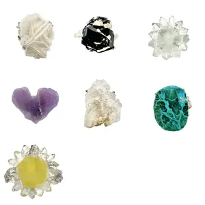【No.344-350 Tray 20】Unique Handmade Crystal Ring