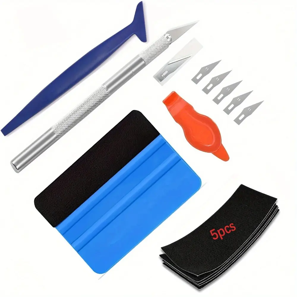 Window Vinyl Kit Vinyl Wrap Application Tool Kit, Window Tint Kit with Cutter, Squeegee ...