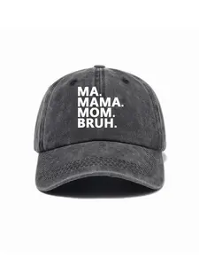 Casual Letter Graphic Baseball Cap Adjustable, Outdoor Sports Hat for Men & Women, Fashion Clothing Accessories for Daily Wear