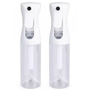 2 Count Spray Bottle Continuous Water Mister Spray Bottle 6.8 OZ / 200 ML Empty Ultra Fine for Hair Styling, Pets, Plants, Cleaning, Misting & Skin Care, Salons, for Taming Hair in Morning, Curly Hair, Essential Oil Scents & More