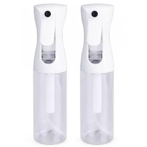 CLOUDSEA 2-Piece Aerosol-Free Household Refillable Continuous Water Mister Spray Bottle Set - 6.8 oz/200 ml Durable Sturdy Body Multifunction Cleaning Beauty Item, Daily Ready, 1 Bottle Many Uses for Hair Styling, Plant Care