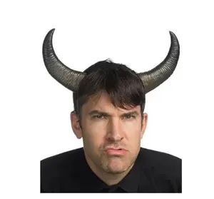 Black Buffalo Horns - Headband - Supersoft - Costume Accessories - One Size