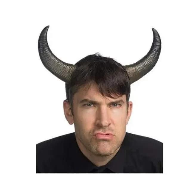 Black Buffalo Horns - Headband - Supersoft - Costume Accessories - One Size