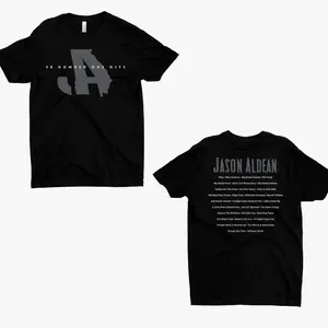 Hardy Band 30 Number One Hits Graphic Tee, Vintage Music Cotton T-Shirt, Unisex Casual Streetwear for Country Music Fans