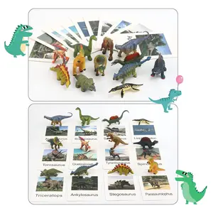 36pcs Small Animal Figurines Learning & Education Toys, Plastic Realistic Dinosaur Zoo Jungle Safari Sea Ocean Animal Figures, Learning Activities Matching Game Science Toys.Mini animal figures