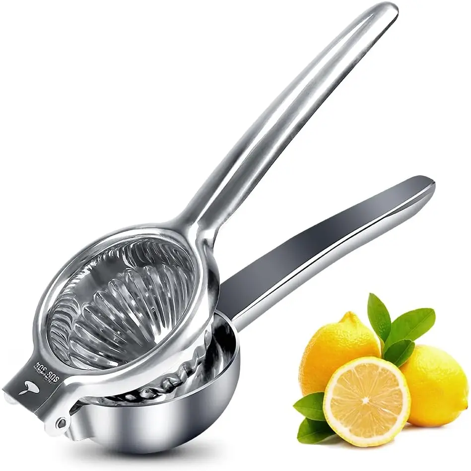 Upgraded Lemon Squeezer  Super Stainless Steel 304 Hand Press Juicer Manual Citrus for Juicing Lemon & Limes, Vegetables