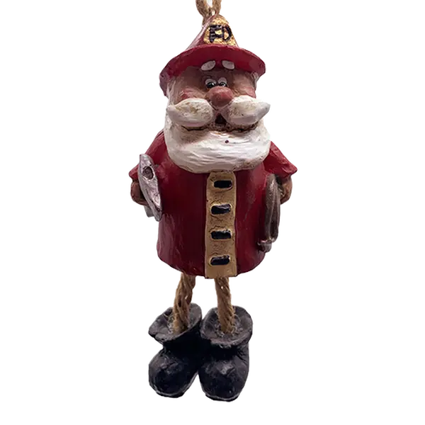 Fireman Santa Ornament | Bert Anderson Collection