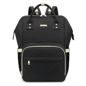 Diaper Bag Backpack, Diaper Bags for Baby Girls Boys, Baby Bags for Moms Dads, Nappy Changing Bag with Insulated Pockets,Multi-functional Waterproof Backpack with Stroller straps-Black