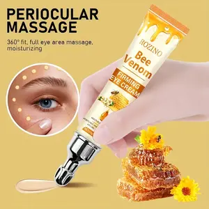 ROZINO Bee Venom Eye Cream 20g Tube for Periocular Massage Moisturizing Firming Formula Hydrate Moisture Hydrating Moisturize Moisturizer Calendula Gentle Honey Radiant Repairing