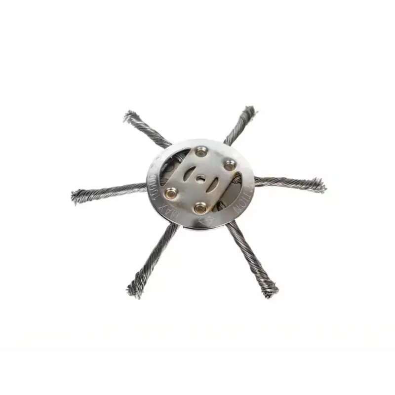 Small Lithium-Ion Steel Wire Grass Trimmer Head, Universal Garden Weed Brush, Durable Metal Weeding Wheel for Ground, Stone Cracks, Moss, Yard Use