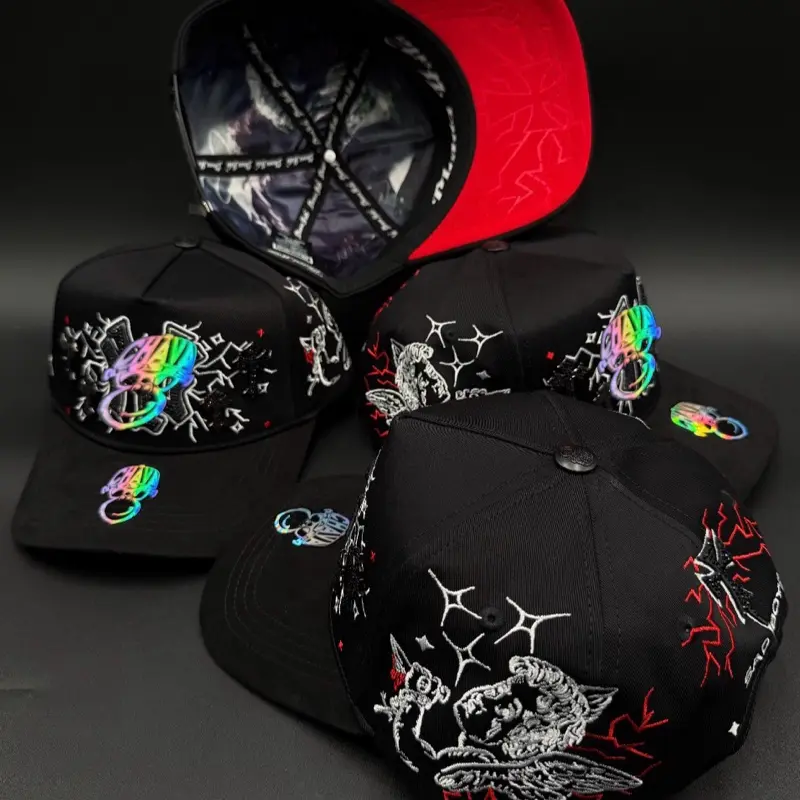 Gorra Sad Boys YN Chava Hats Embroidered Design Snapback Hat for Trendy Outfits
