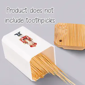 1pc Cute Printed Compact, Chic Toothpick Holder Red Uniform Nutcracker Design, Durable Plastic, Perfect for Kitchen & Dining Room Decor, a Christmas Gift for Family and Friends